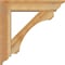 Ekena Millwork Legacy Traditional Rough Sawn Bracket w/ Offset Brace, Western Red Cedar, 6"W x 24"D x 24"H BKT0604X24X24LEC01RWR - alternate 2